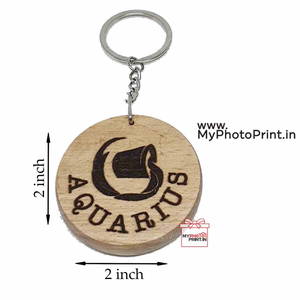 Aquarius Zodiac icon Keychain