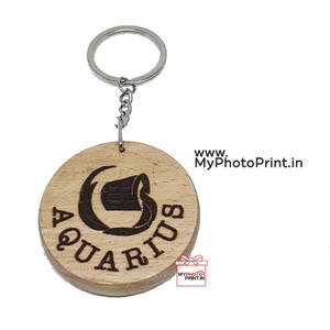 Aquarius Zodiac icon Keychain