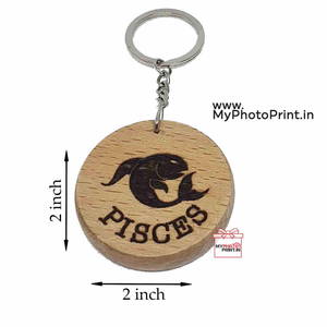 Pisces Zodiac icon Keychain