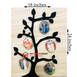 Personalized Couple Tree Wooden Photo Frame Collage 5 Photos