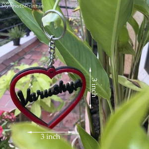 Customized Heart Acrylic Name Keychain