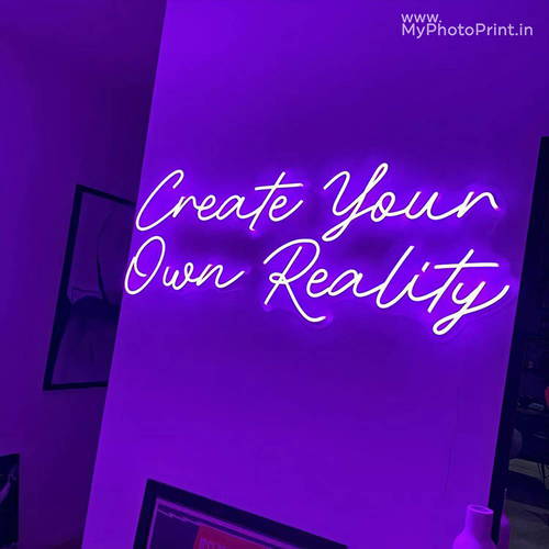 Neon CREATE YOUR OWN REALITY Led Neon Sign Decorative Lights Wall Decor