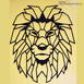 Lion Head Wooden Wall Decoration