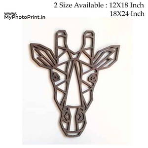 Giraffe Wooden Wall Decoration