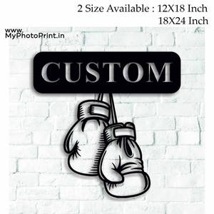 Customized Boxing Sign Wooden Wall Decoration