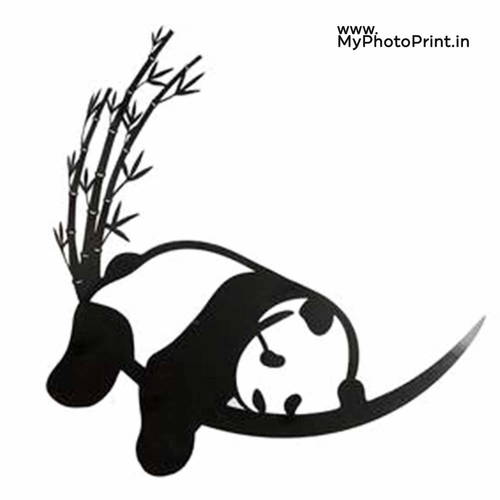 Resting Panda Wooden Wall Decoration