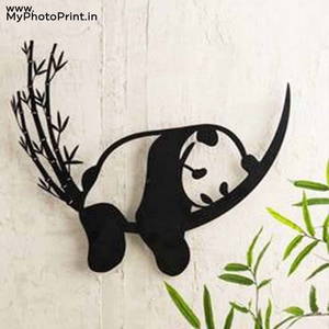 Resting Panda Wooden Wall Decoration