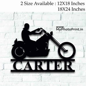 Customized Motorcycle Wooden Wall Decoration