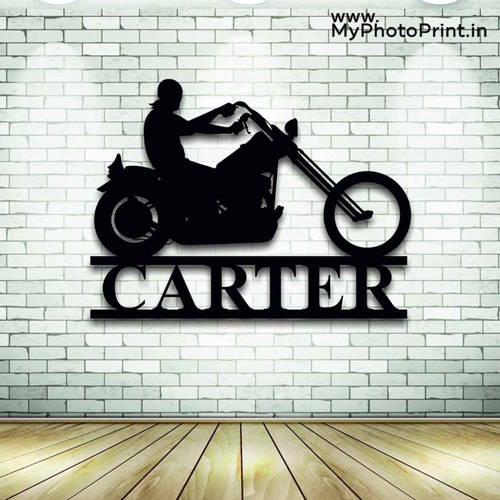 Customized Motorcycle Wooden Wall Decoration