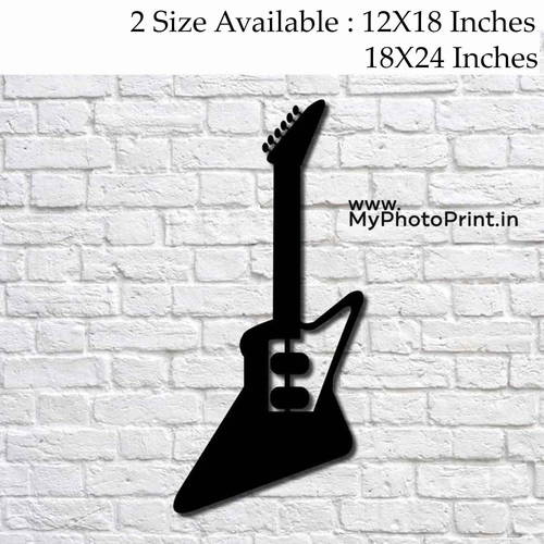 Guitar Wooden Wall Decoration