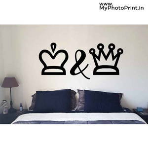 King & Queen Wooden Wall Decoration