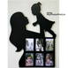 Mother Daughter Wooden Photo Frame Collage 6 Photos